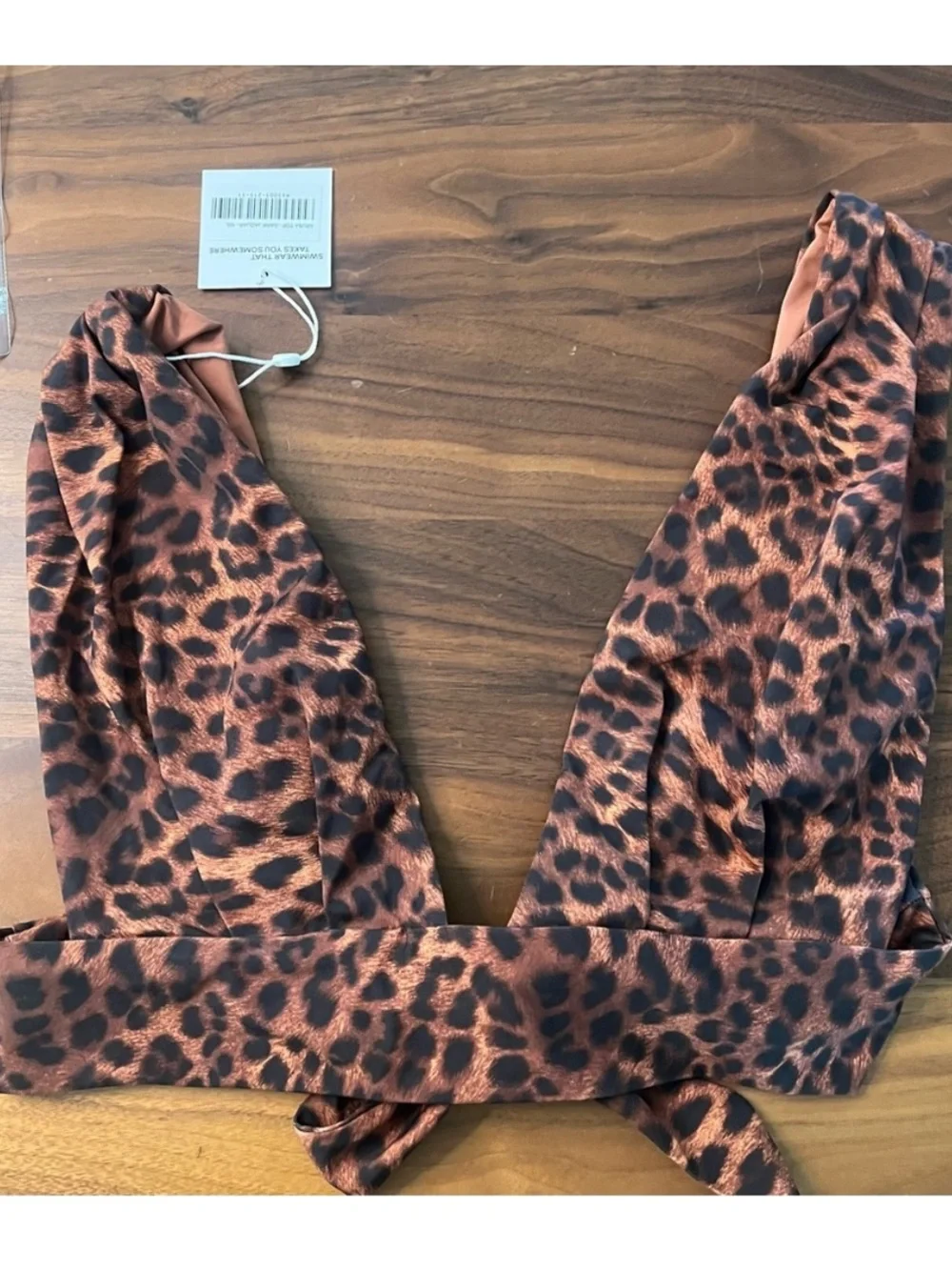 Monday Swimwear Aruba Leopard Print Bikini Top